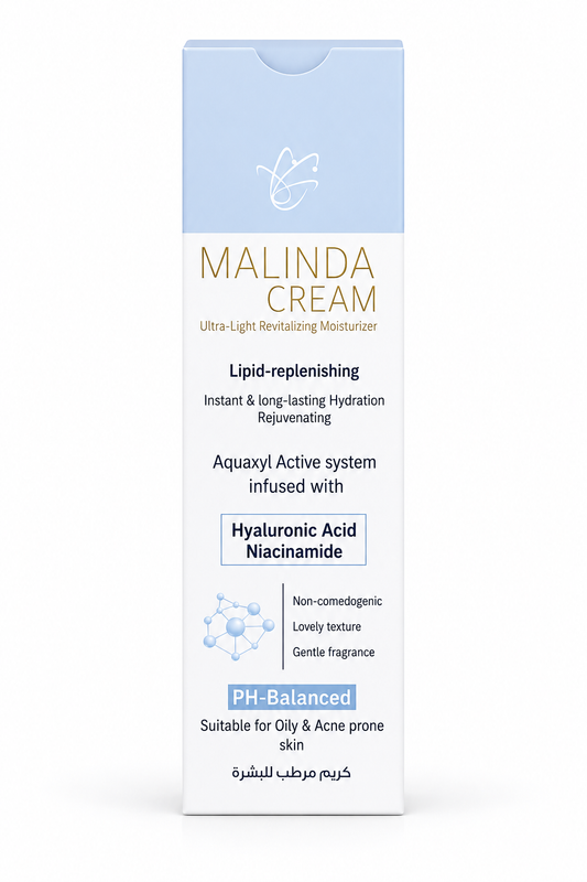 ماليندا كريم مرطب خفيف جدًا - Malinda Ultra-Light Revitalizing Moisturizer - 120 مل