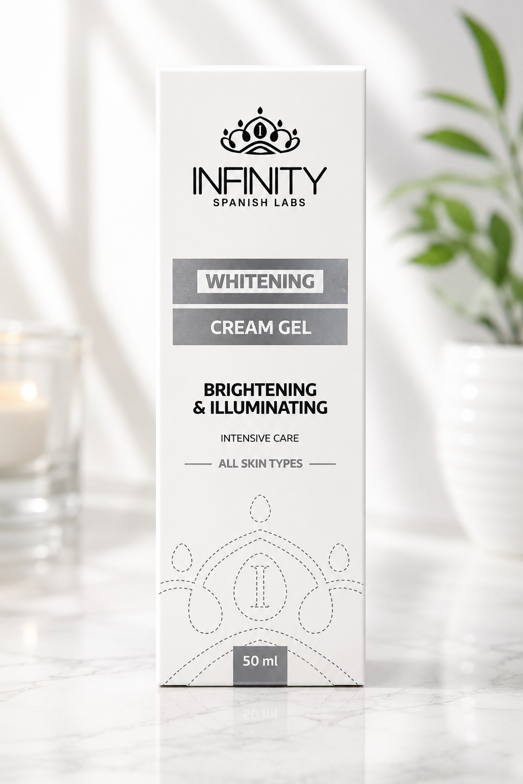 إنفينيتي جل مبيّض مضيء - Infinity Whitening Cream Gel - 50 مل
