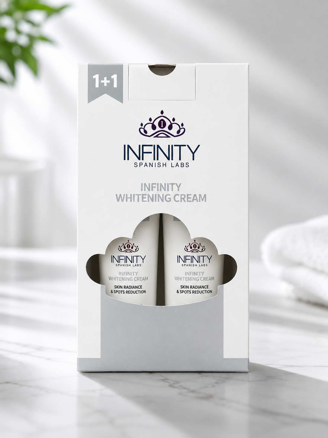 إنفينيتي كريم مبيّض للبقع الداكنة - عرض 1+1 - Infinity Whitening Cream Skin Radiance