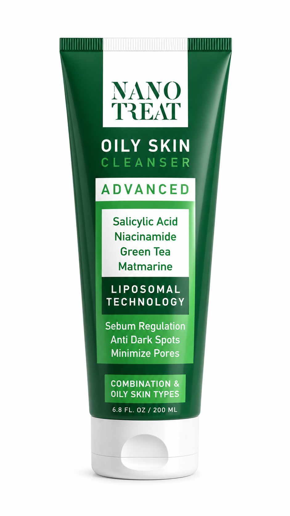 نانو تريت غسول البشرة الدهنية المتطور - Nano Treat Oily Skin Cleanser - 200 مل