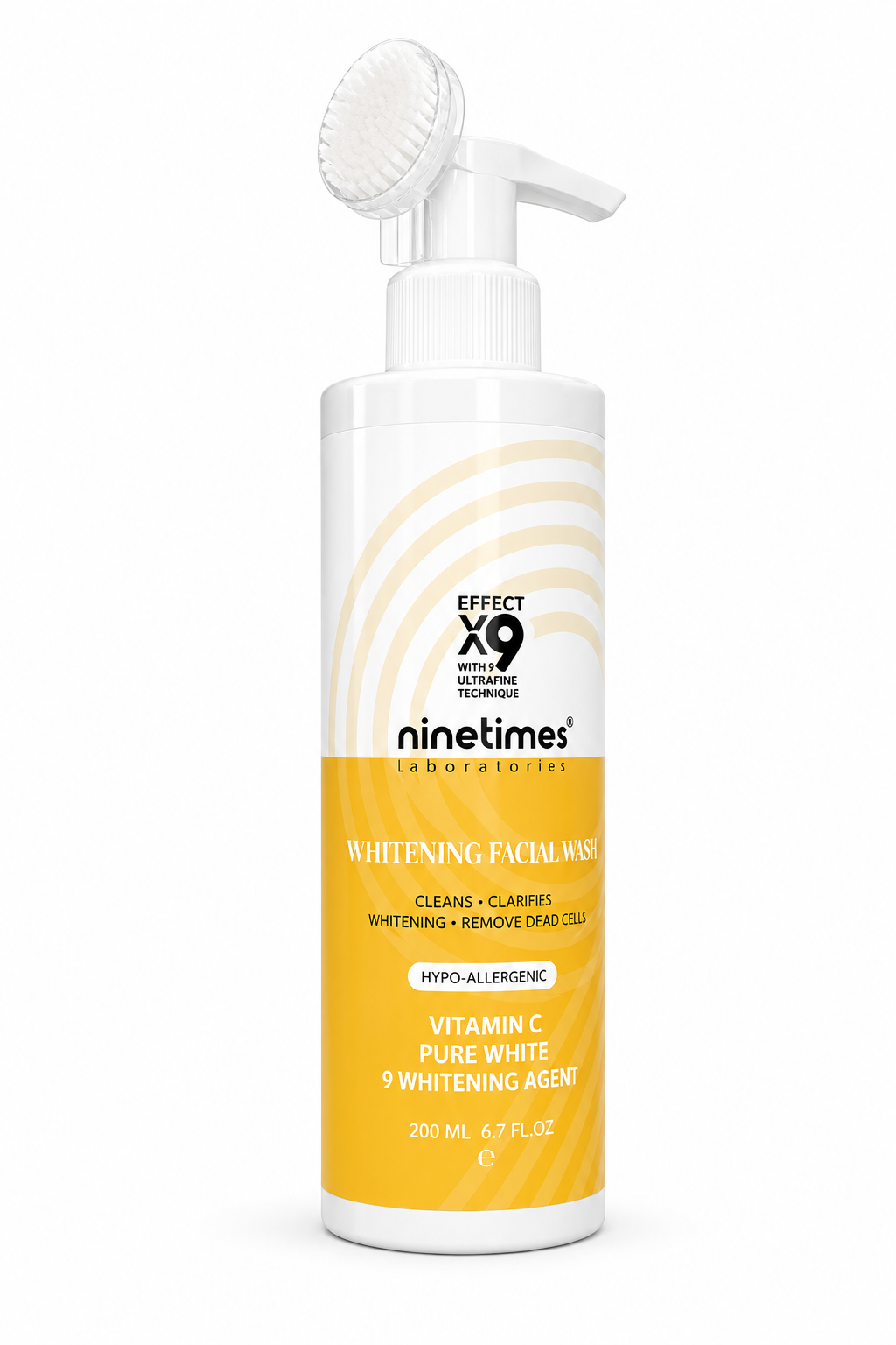 ناين تايمز غسول مبيّض بفيتامين سي - Ninetimes Whitening Facial Wash - 200 مل
