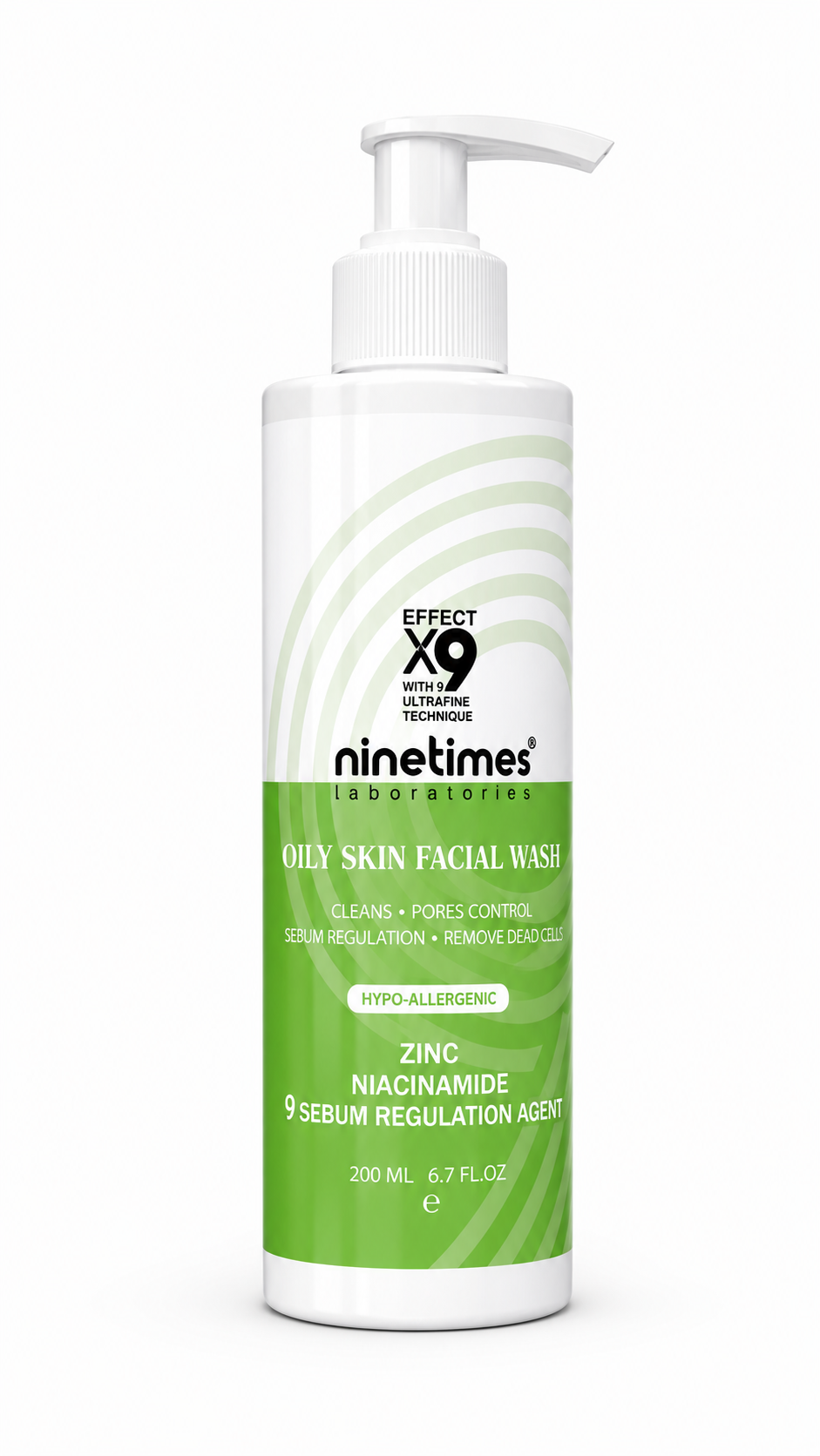 ناين تايمز غسول للبشرة الدهنية - Ninetimes Oily Skin Facial Wash - 200 مل