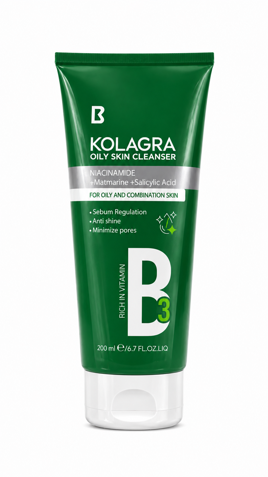 كولاجرا غسول البشرة الدهنية - Kolagra Oily Skin Cleanser - 200 مل