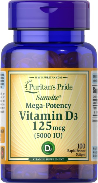 puritan's pride vitamin d3 5000 iu 100 caps