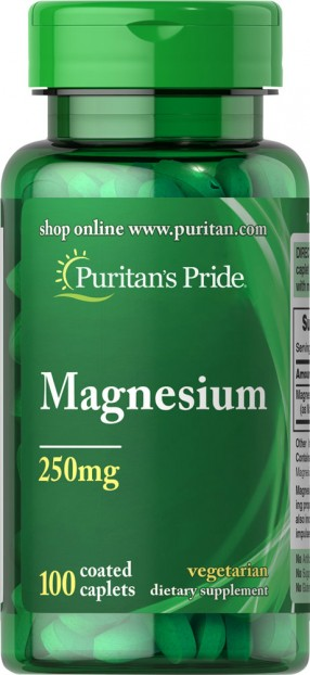 puritan's pride magnesium 250 mg 100 caps