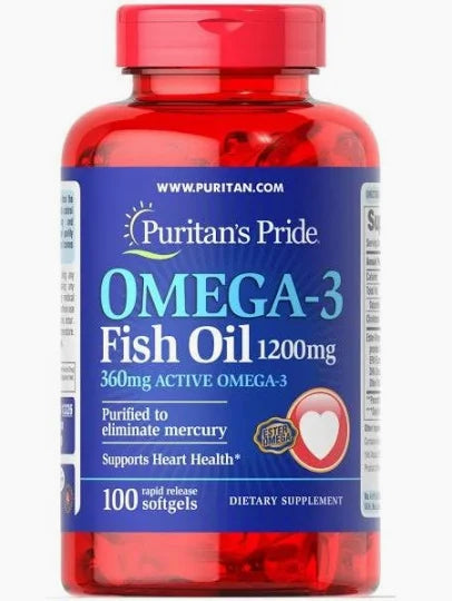 Omega-3 fatty acids Puritan's Pride Omega 3 Fish Oil 1200mg